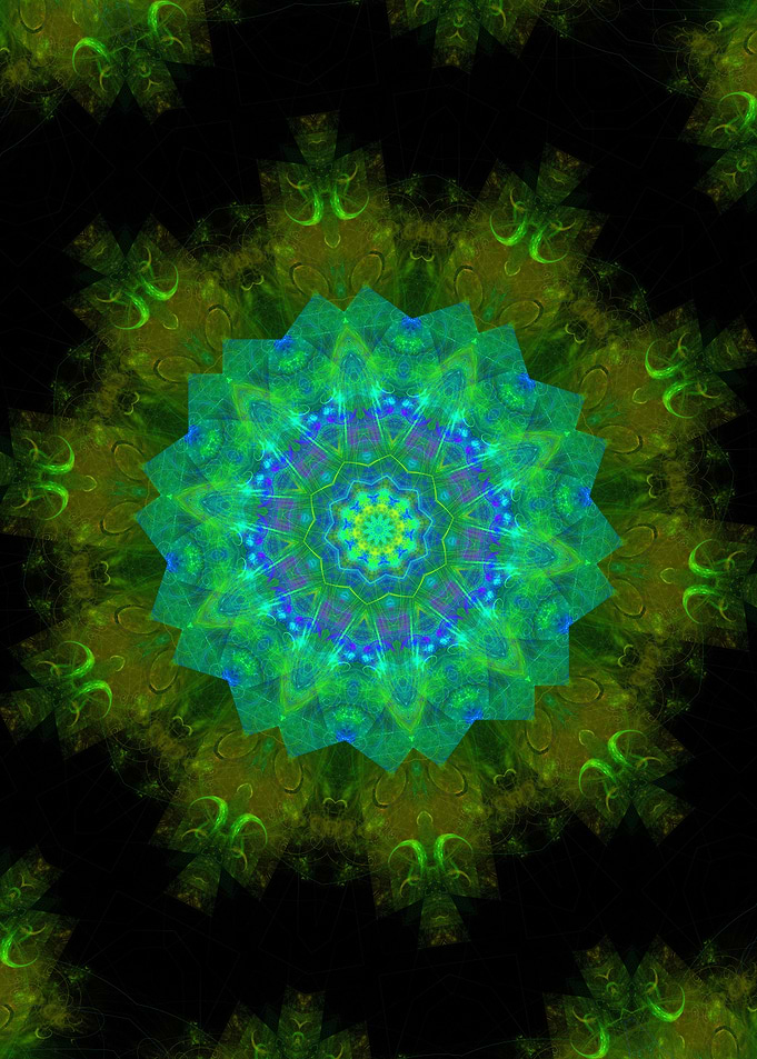 Blue Blossom Mandala