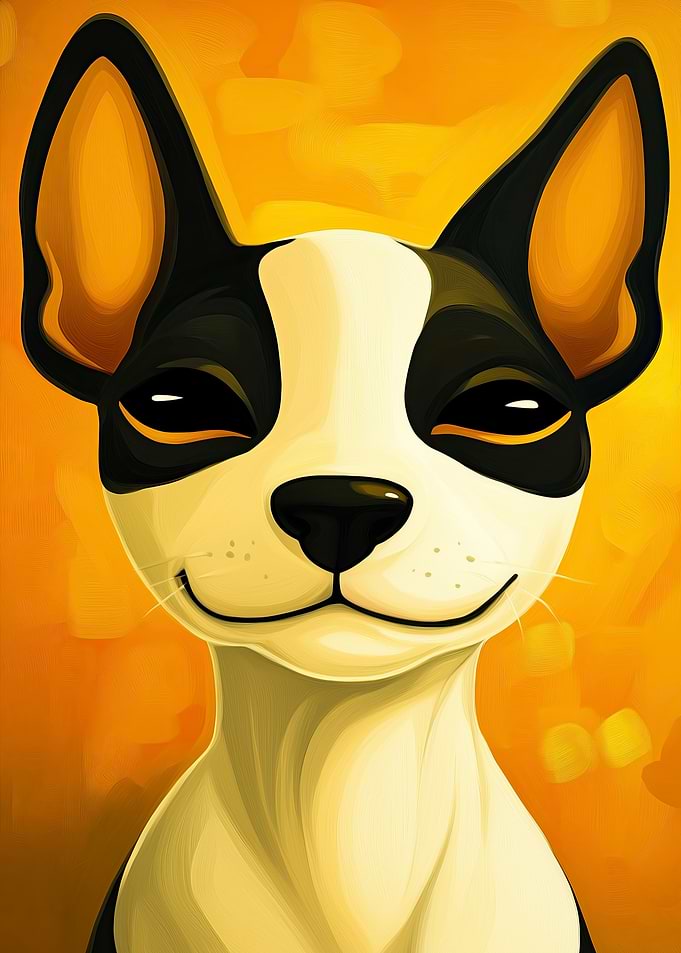 Smiling Dog Portrait