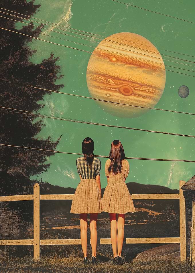 Fashion Jupiter Celestial Collage