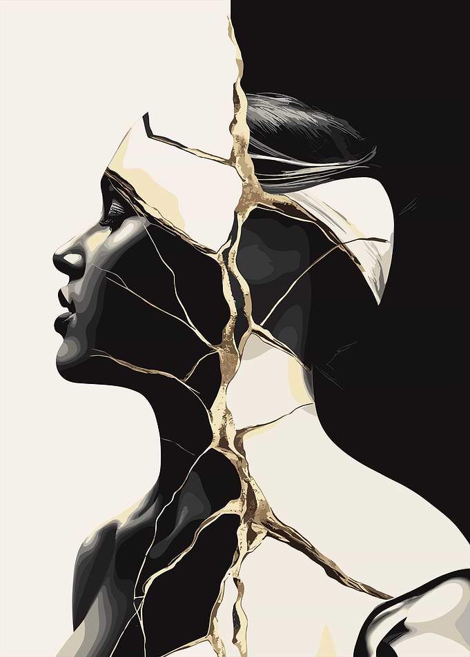 Gold Veined Woman