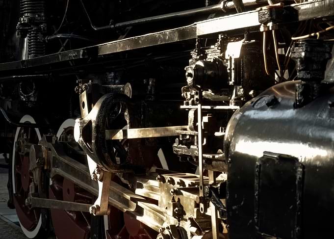 Train vintage mechanism motion shiny