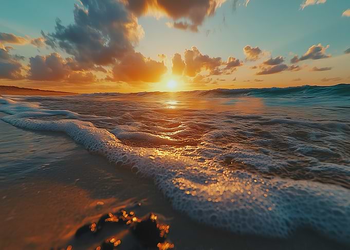Sunset Beach Waves