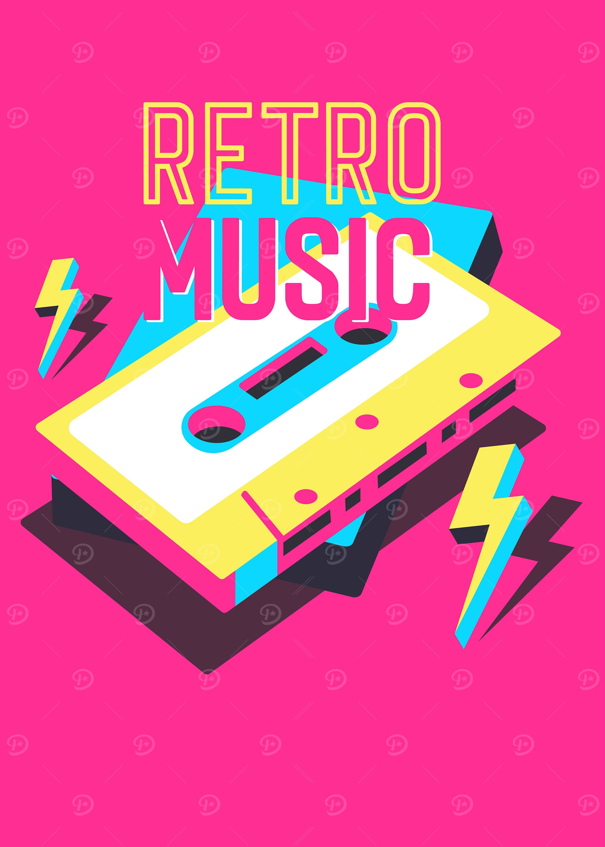 Retro Music Cassette Tape