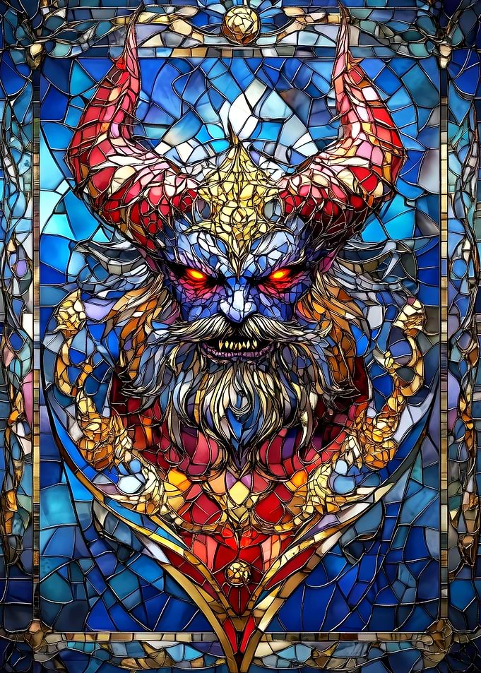 Stained Glass Demon