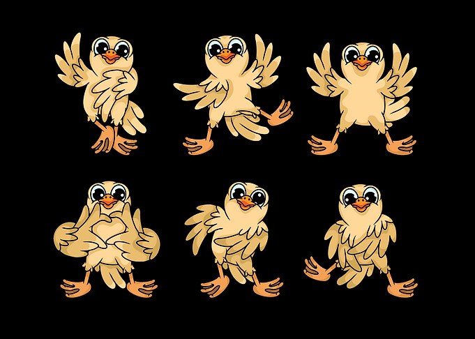 Dancing Chicken Kids Cute Baby Chicken