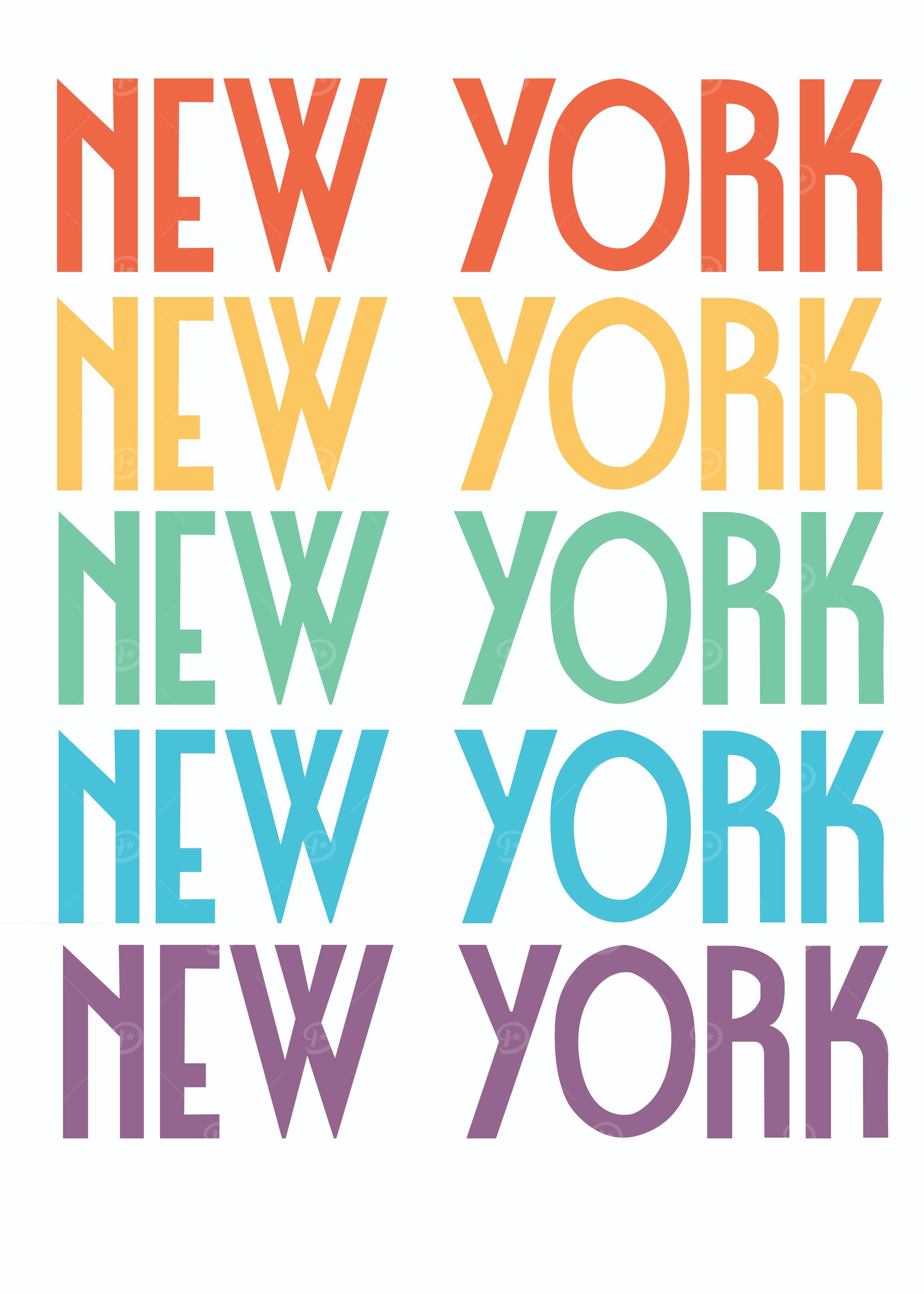New York City Typography