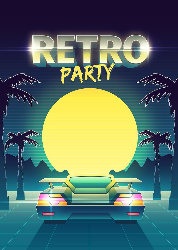 Retro Party Poster