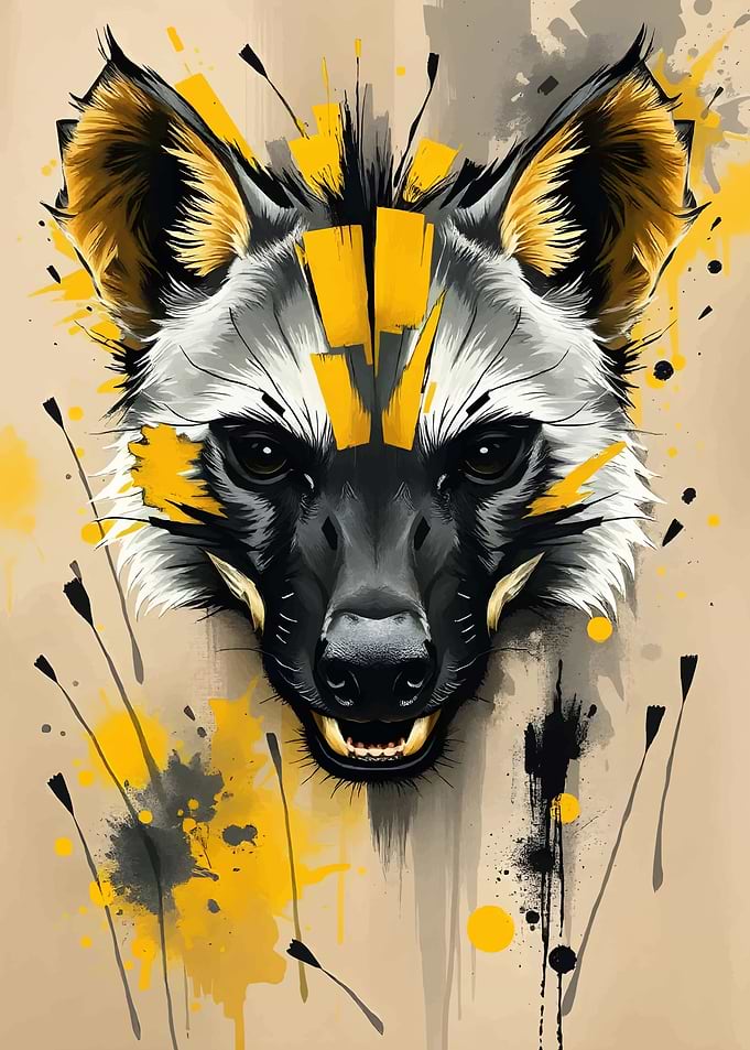 African Wild Dog Portrait