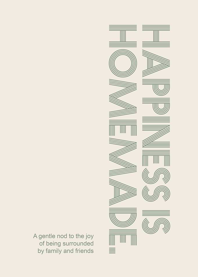 Happiness is Homemade family saying happiness quote