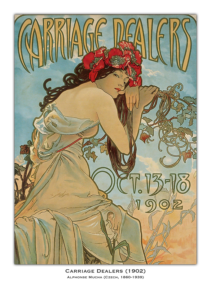 Art Nouveau Poster - Carriage Dealers