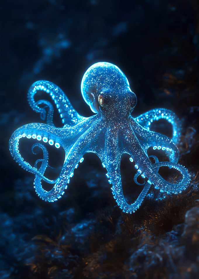 Glowing Octopus