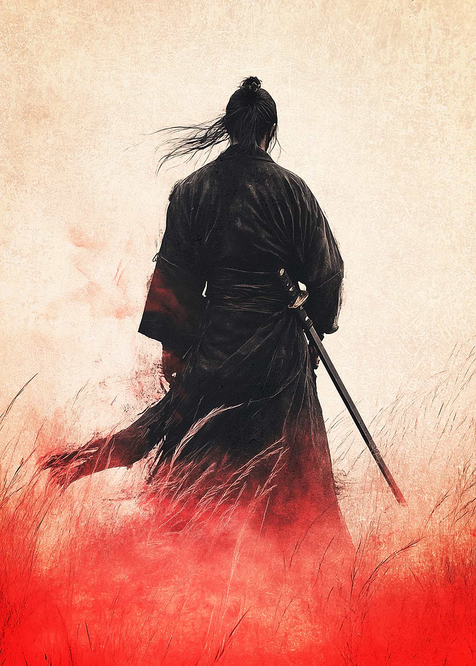 Samurai Warrior Graffiti Artwork