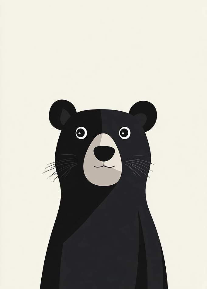 Black Bear Illustration