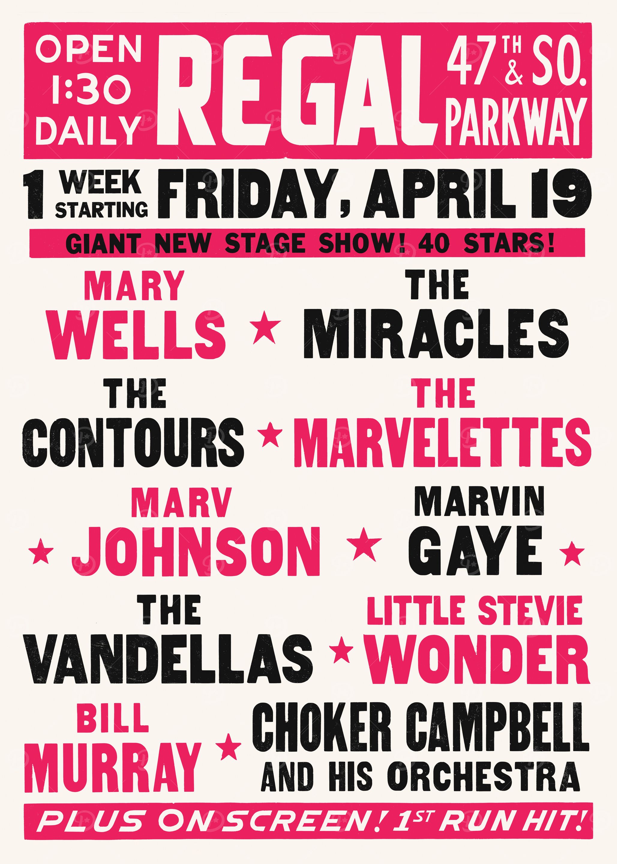 Regal Theater Concert Poster