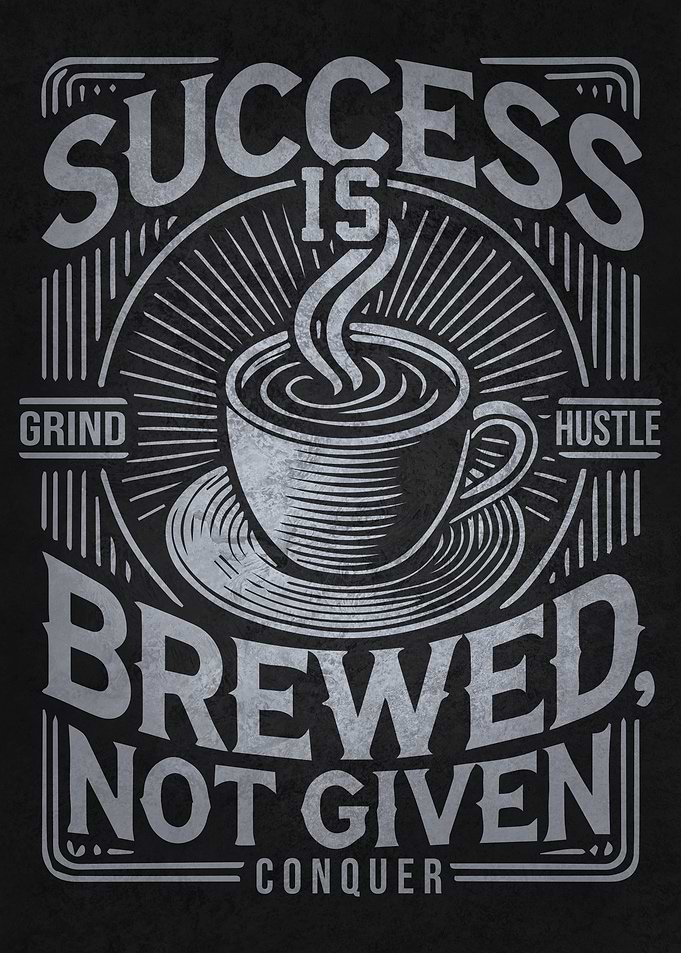 Success Is Brewed, Not Given – Coffee & Hustle Motivation