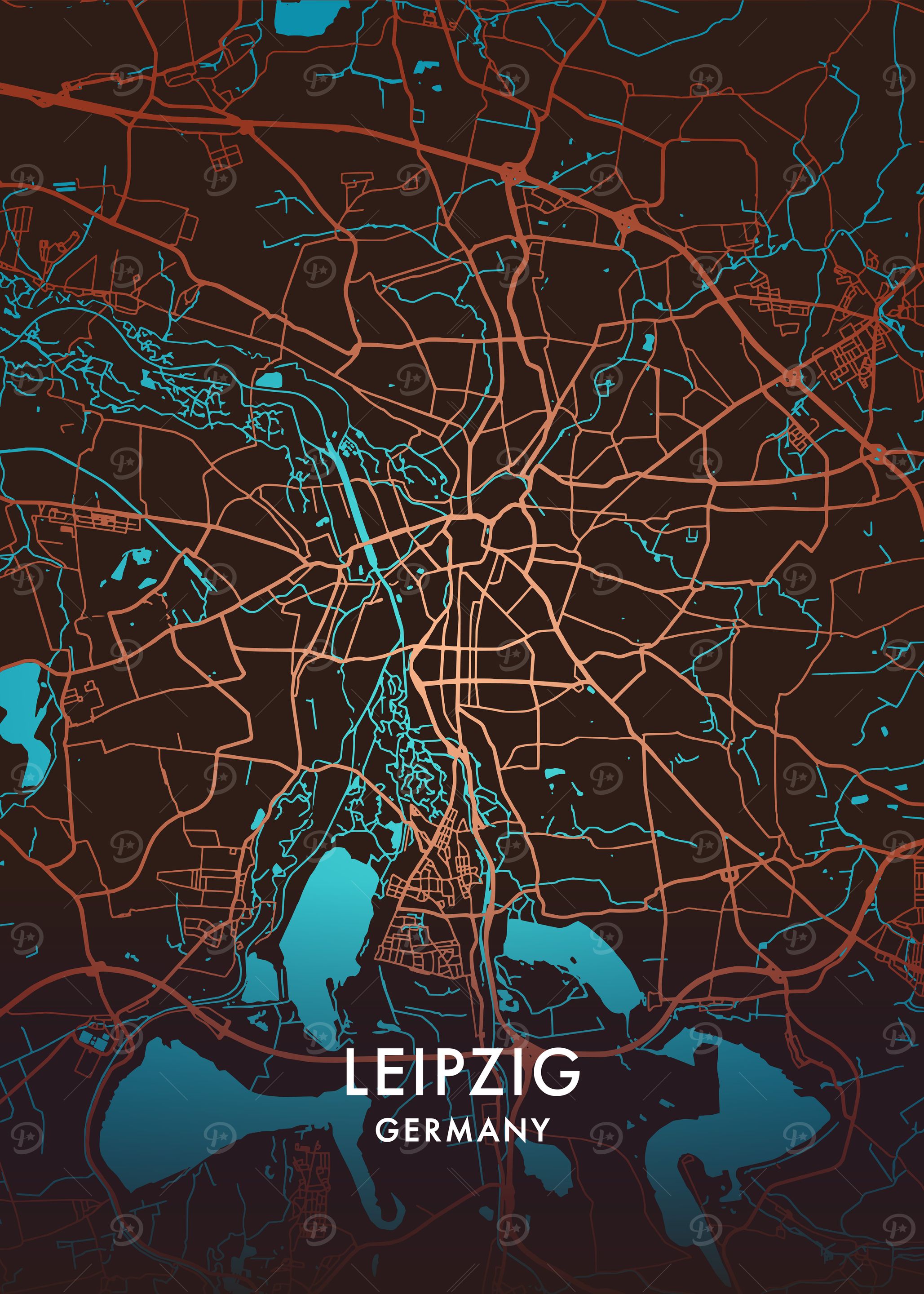Leipzig City Map
