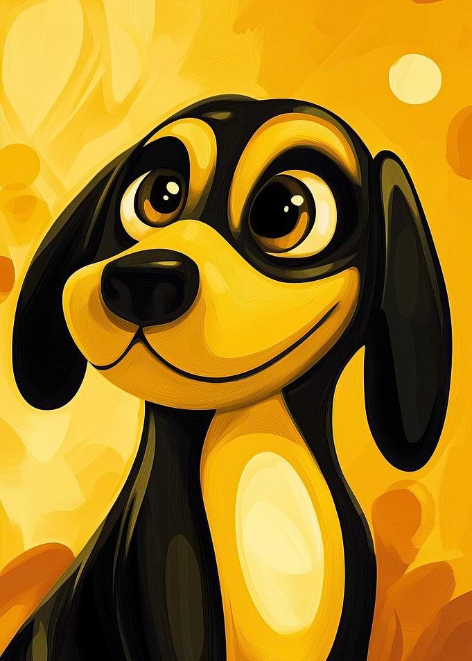 Cute Cartoon Dog