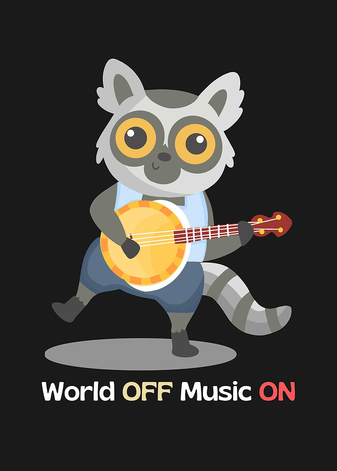 Lemur Playing Banjo