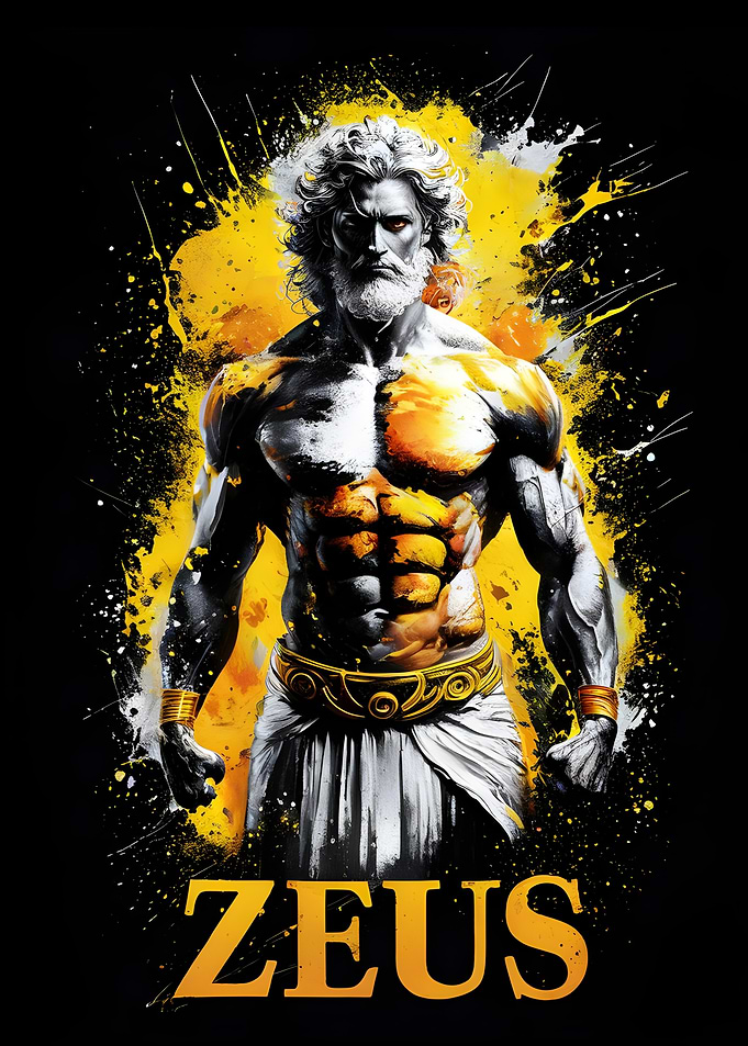 Zeus Greek God Art Print Mythology