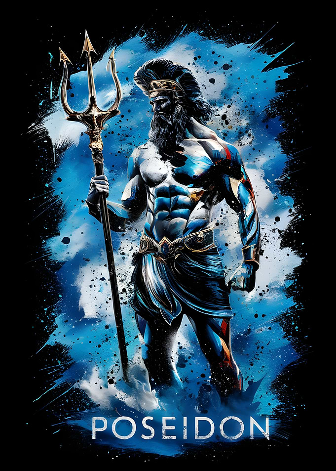 Poseidon Greek God Art Mythology