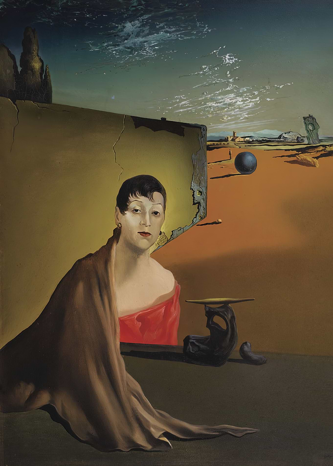 Surreal Portrait with Landscape