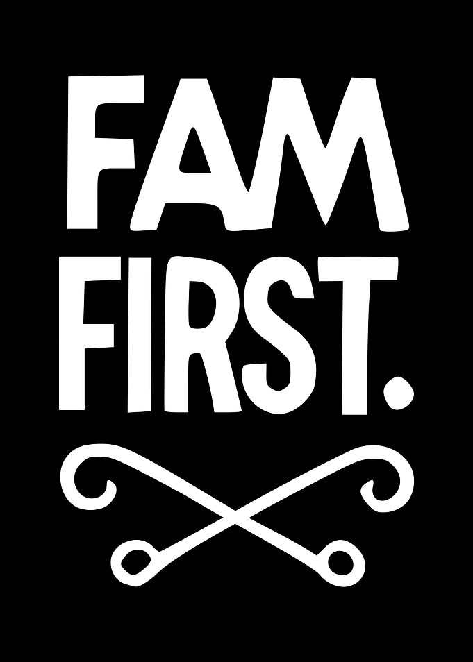 Fam First Typography