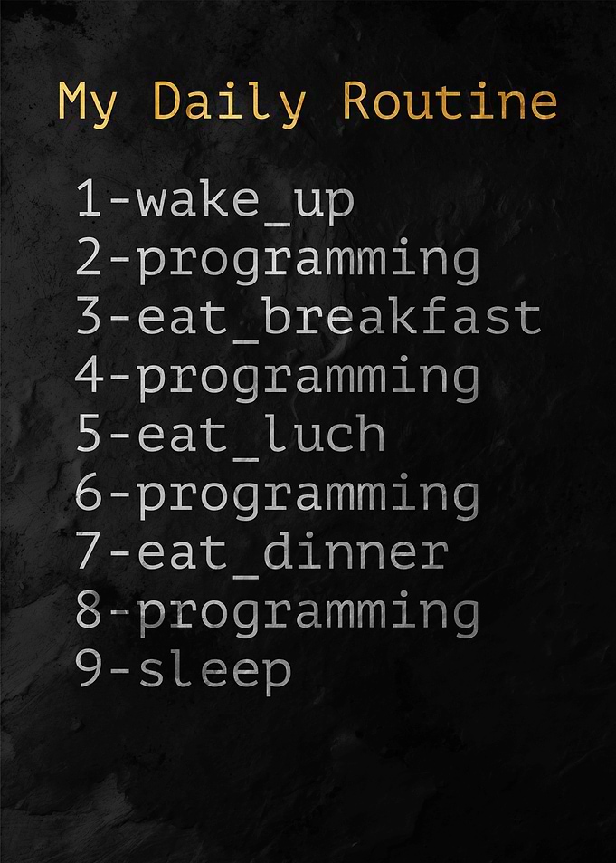 Programmer's Daily Routine