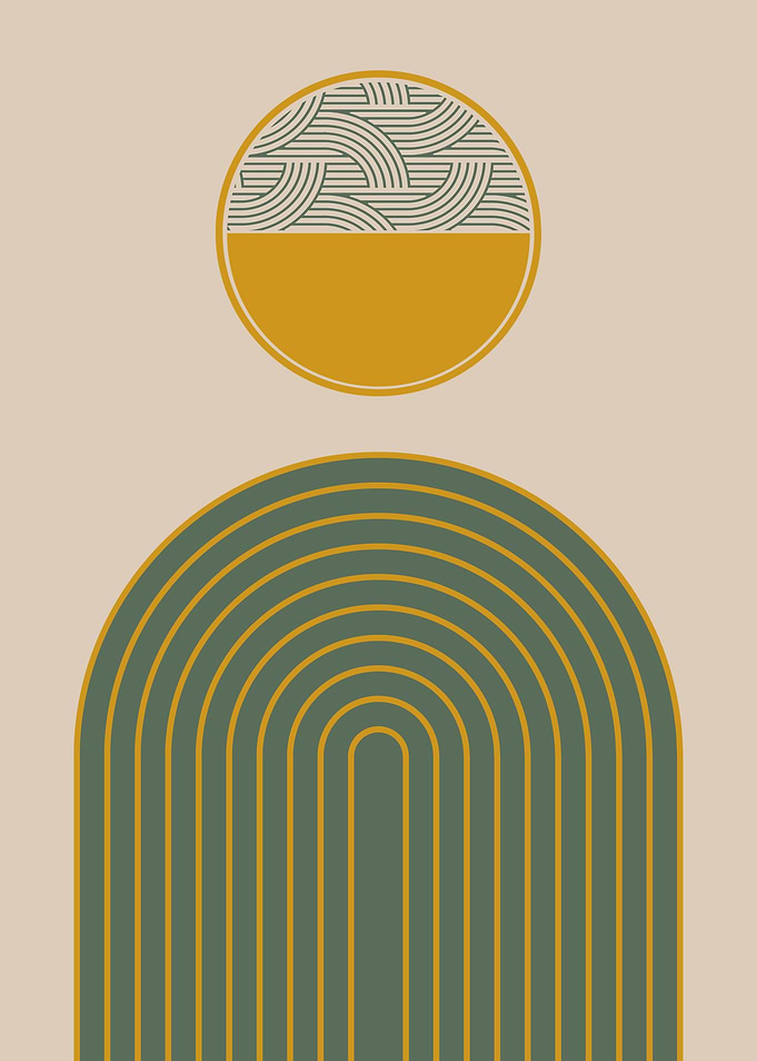 Abstract Geometric Art Print
