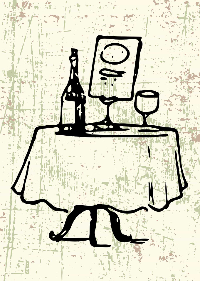 Table Setting Sketch