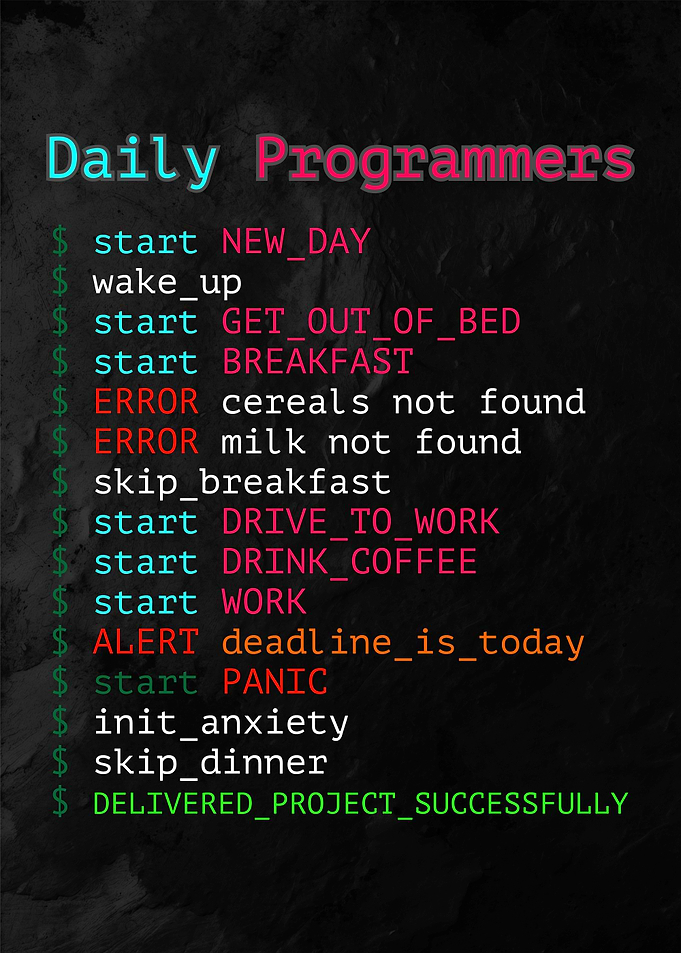 Daily Programmer Routine