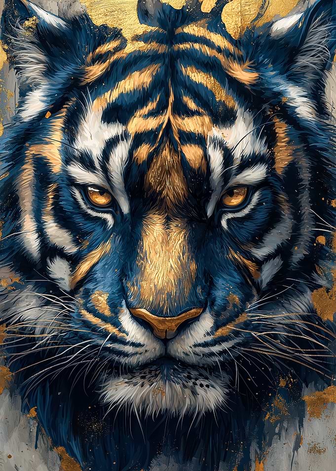 Golden Tiger Portrait