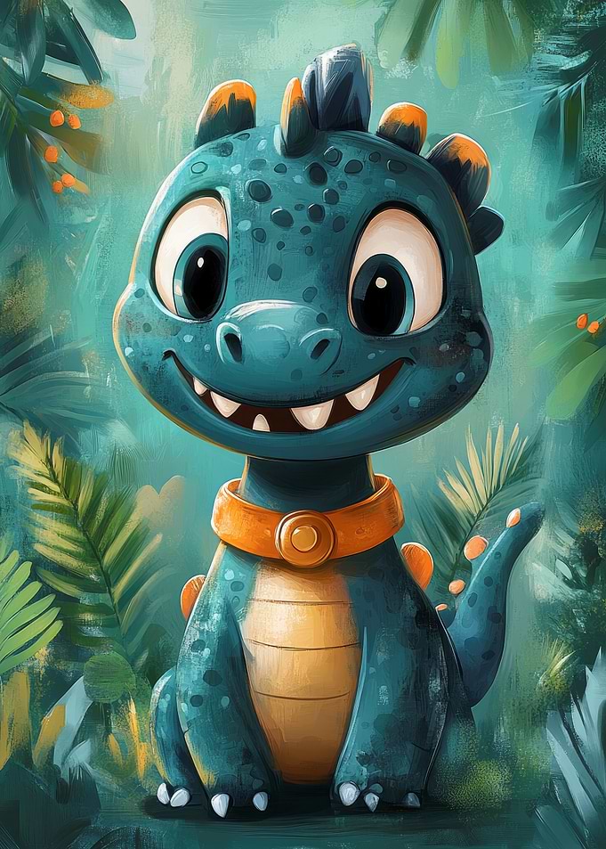 Cute Cartoon Dragon