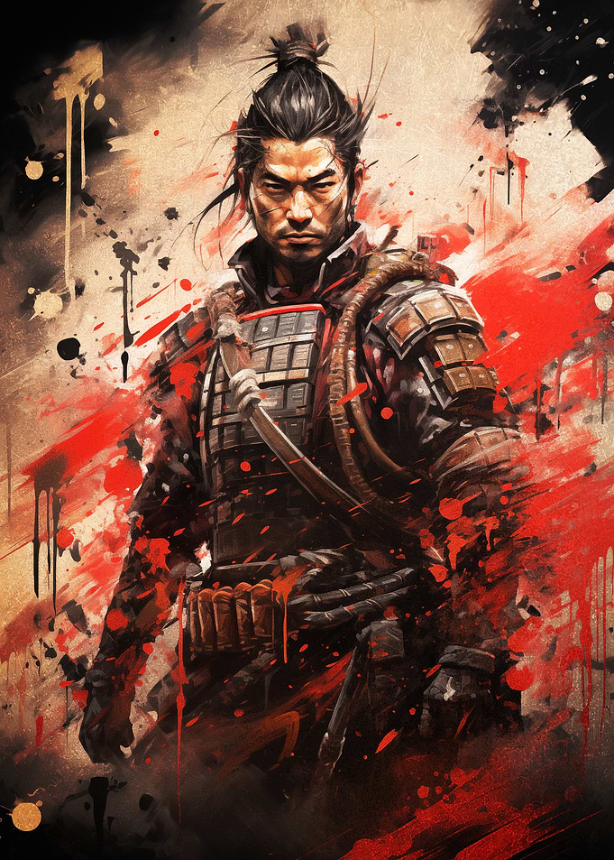 Tomoe Warrior Graffiti Artwork
