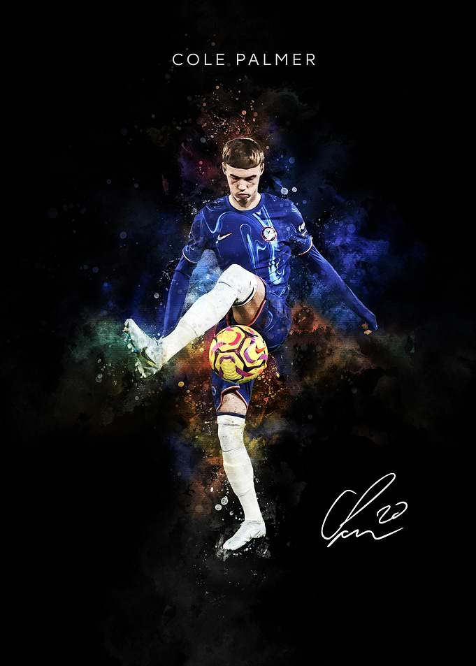 Cole Palmer Football Art