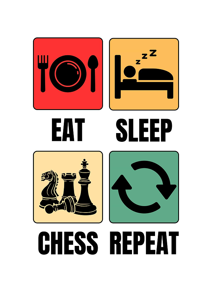 Eat Sleep Chess Repeat