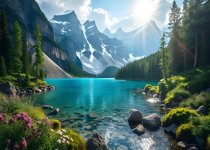 Mountain Lake Serenity