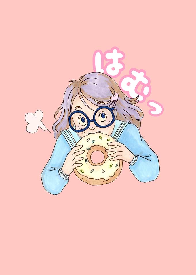 Girl Eating Donut