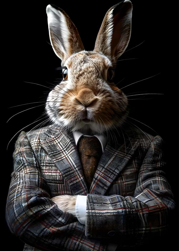 Rabbit in Suit