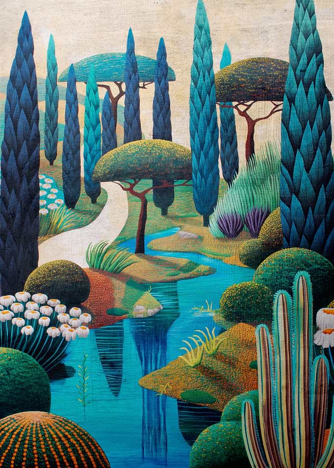 Blue Cypress Garden