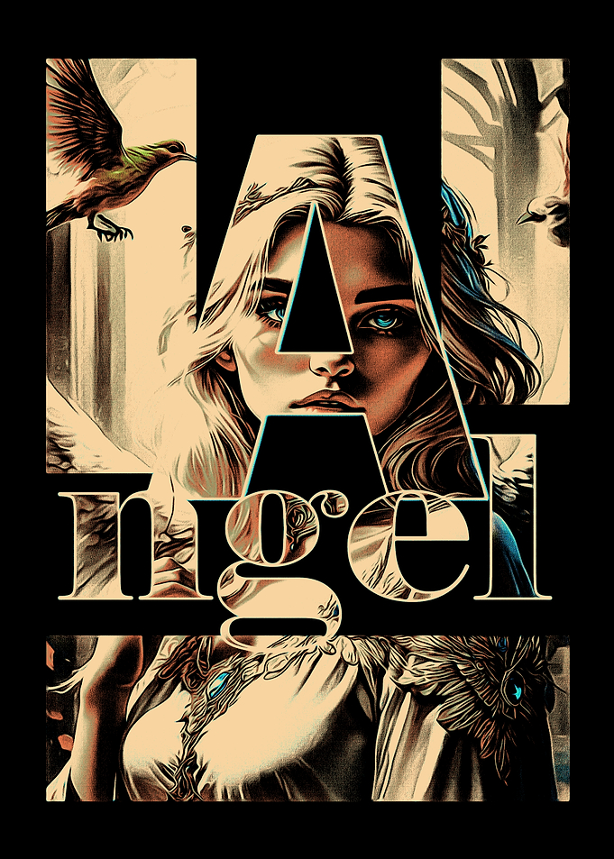 Angel Woman Art Print