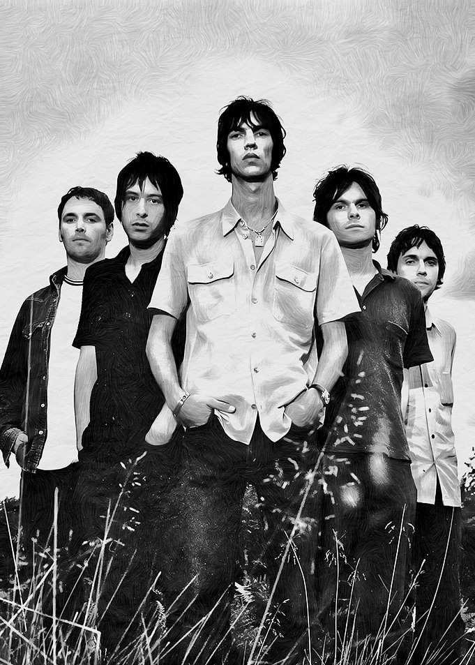The Verve Band Drawing Art