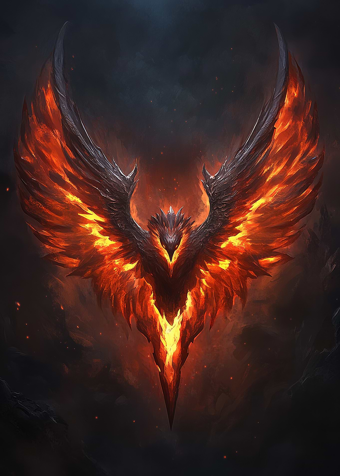 Fiery Phoenix Symbol