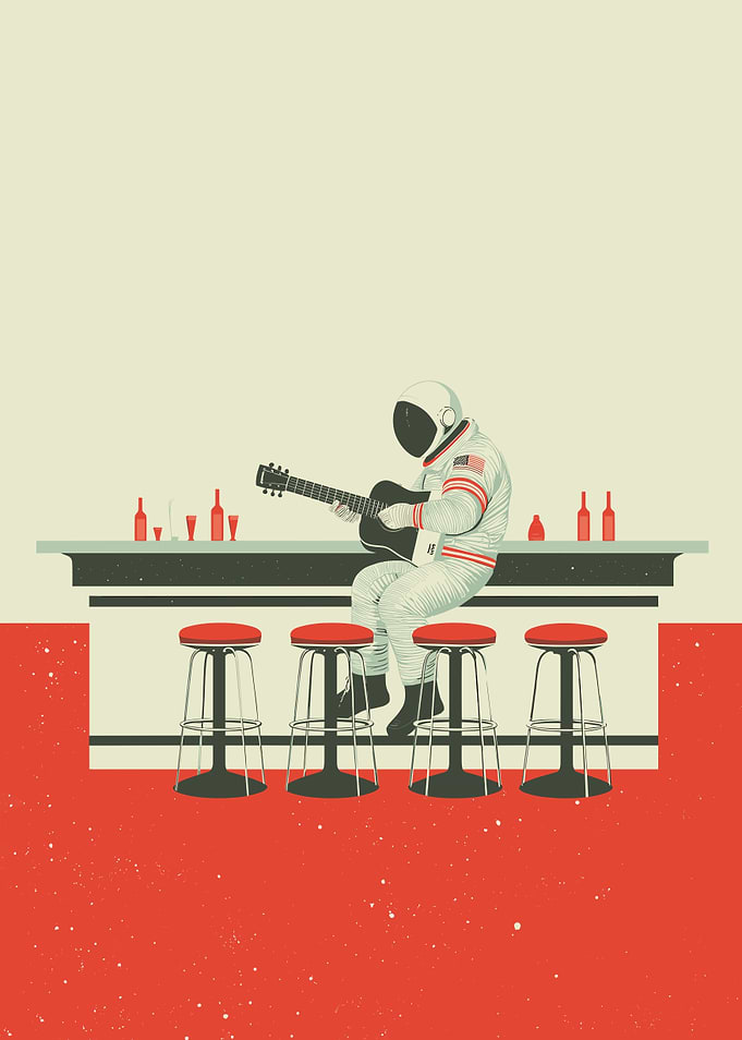 Astronaut Bar Guitar