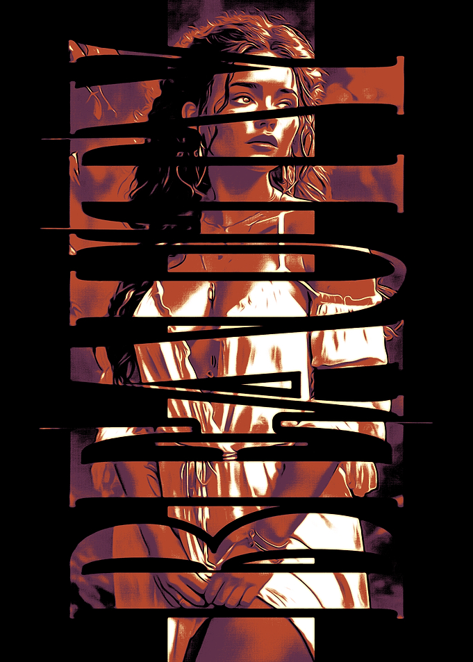Woman with Text Overlay