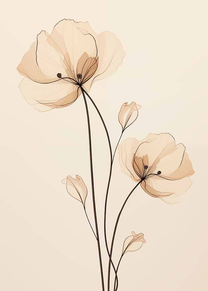 Delicate Floral Art