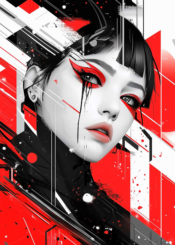 Cyberpunk Woman Portrait