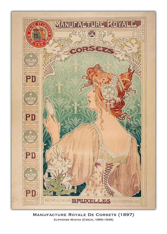 Art Nouveau Corset Poster