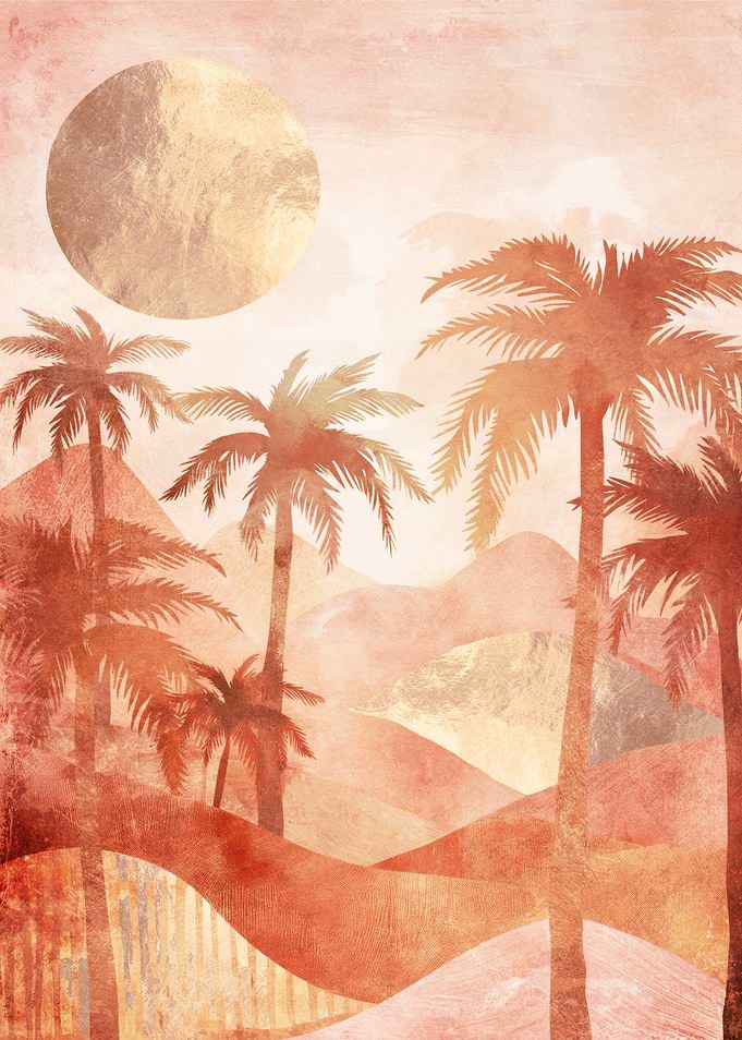 Sunset Palm Oasis