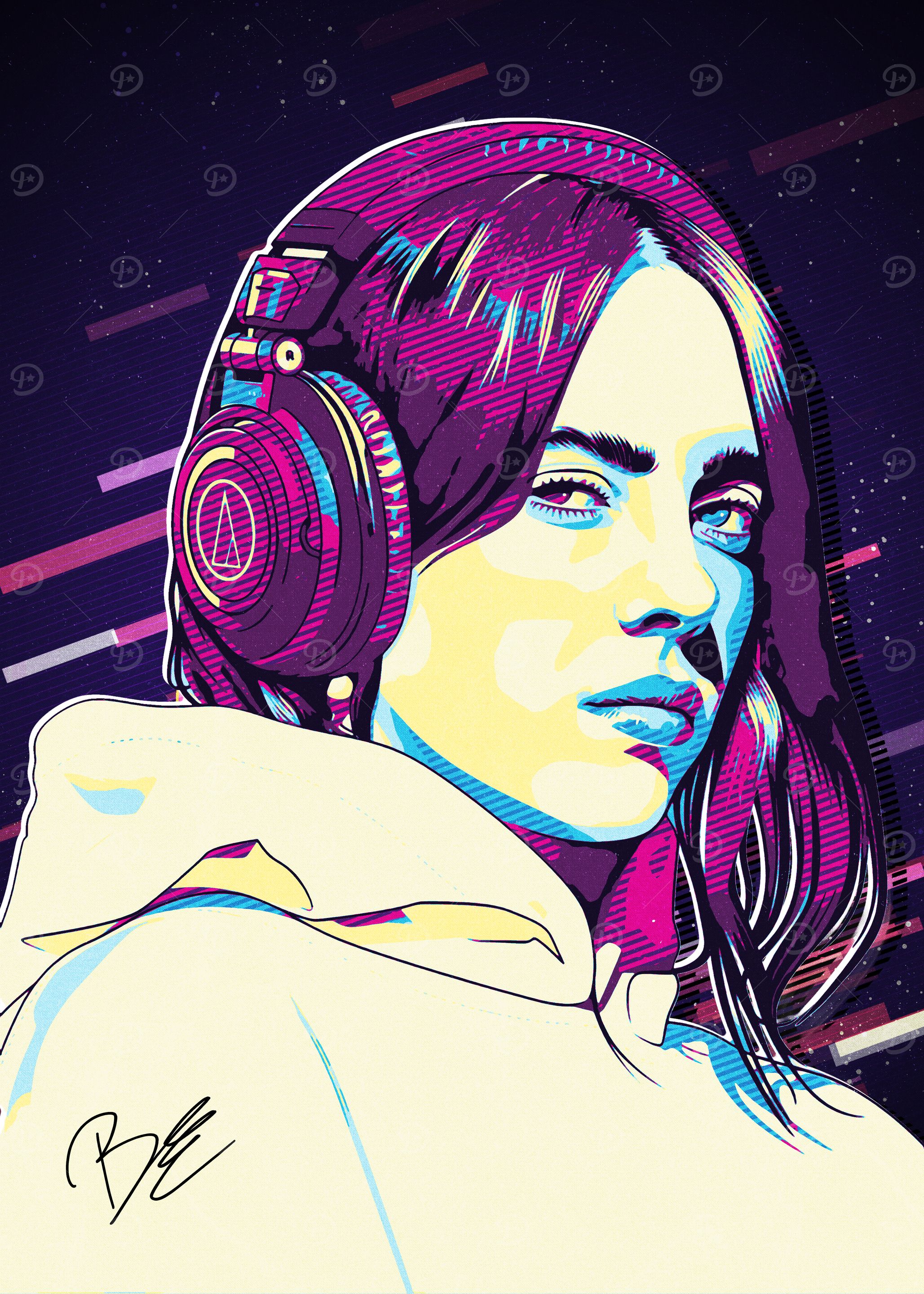 Billie Eilish Pop Art