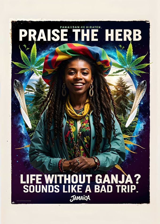 Praise the Marijuana Herb Poster